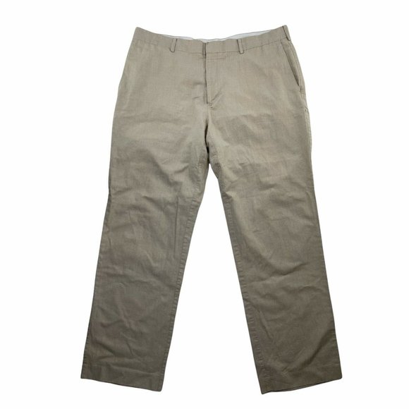Cubavera Pants Mens 38/32 (inseam measures 31) Natural Color Cotton Linen